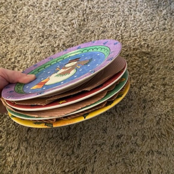 Sango Sweet Shoppe Christmas Salad Plates, Set of 4 - Picture 7 of 7